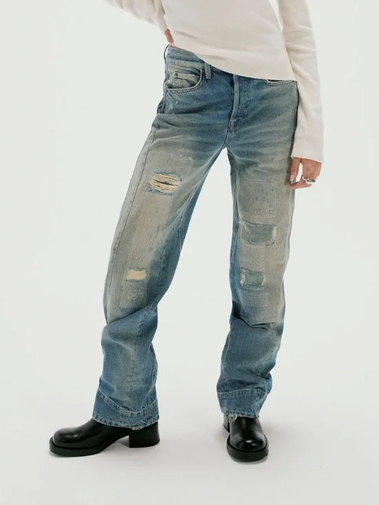 We the Free Stick Around Mid-Rise Straight Curve Jeans - Picture 7 of 8
